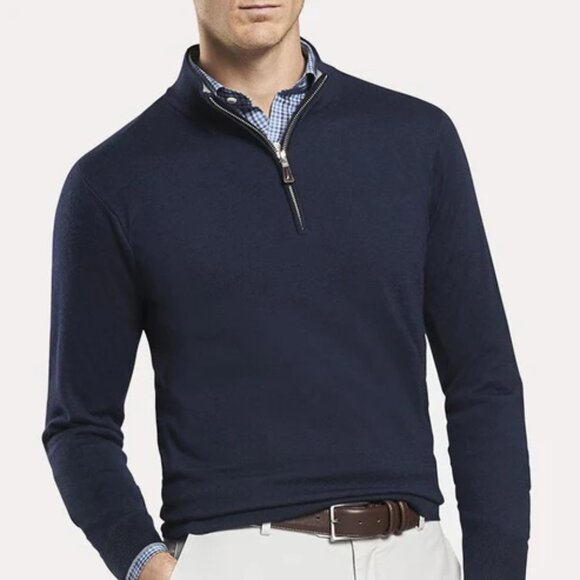 NEW with TAGS Christian Lacroix 2-Ply Cashmere 1/4 Zip Pullover Sweater (size S) - Picture 1 of 12